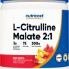 Version 1.0.0 Polvo L-Citrulina Malato Nutricost sabor Fruit Punch