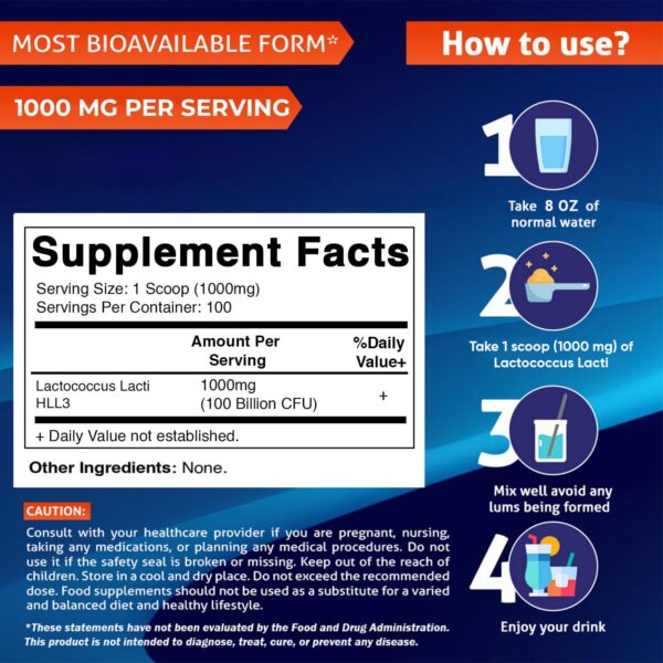 Polvo de Lactococcus Lactis probiótico