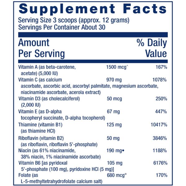 Polvo Life Extension Mix para salud integral y envejecimiento