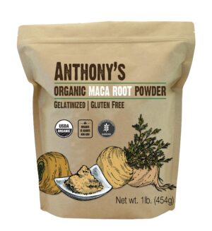 Bolsa de polvo de maca orgánica Anthony's 1 lb