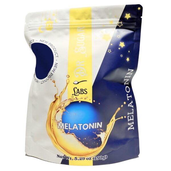 Polvo de melatonina Dr Sugar Labs para facilitar el sueño natural