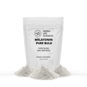 Version 1.0.0 Bolsa de polvo de melatonina natural Sierra Life Sciences 100g