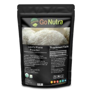Version 1.0.0 Polvo de Melena de León Orgánico Go Nutra en bolsa