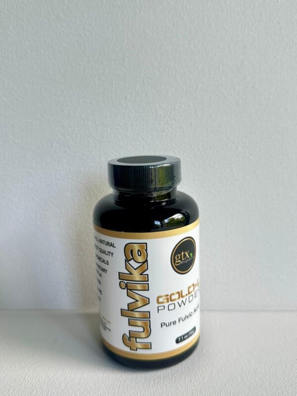 Polvo de minerales trazas Fulvic dorado