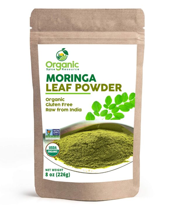 Version 1.0.0 Polvo de moringa orgánico en envase