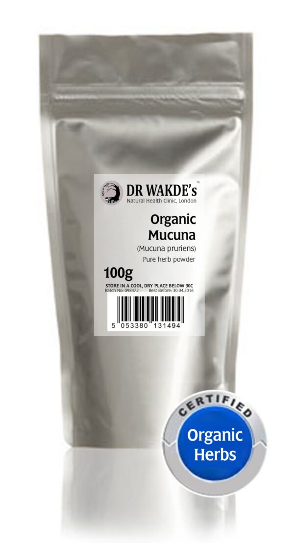 Polvo de Mucuna DR WAKDE's 100g ayurvédico natural y vegano