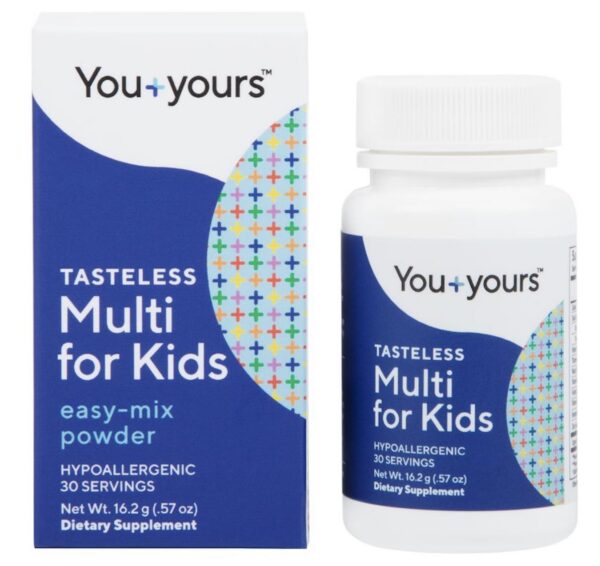 Version 1.0.0 Polvo multivitamínico sin sabor You+yours para niños y bebés