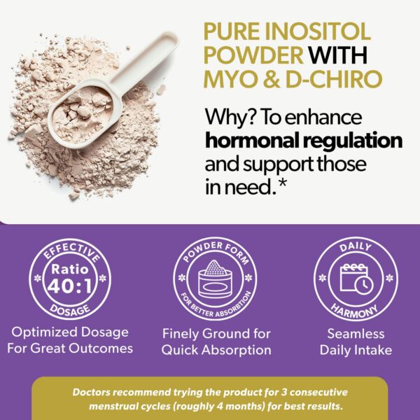 Polvo Myo y D-Chiro Inositol para salud ovárica