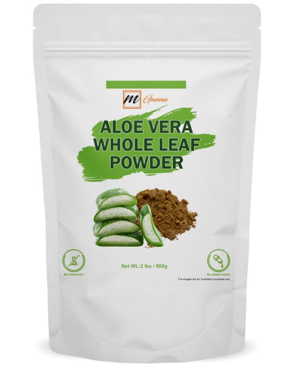 Polvo natural de Aloe Vera pura para cuidado de piel y cabello