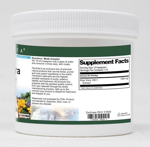 Envase de polvo de Aloe Vera TerraVita formato conveniente
