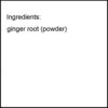 Envase frontal de polvo jengibre orgánico certificado kosher 4 oz