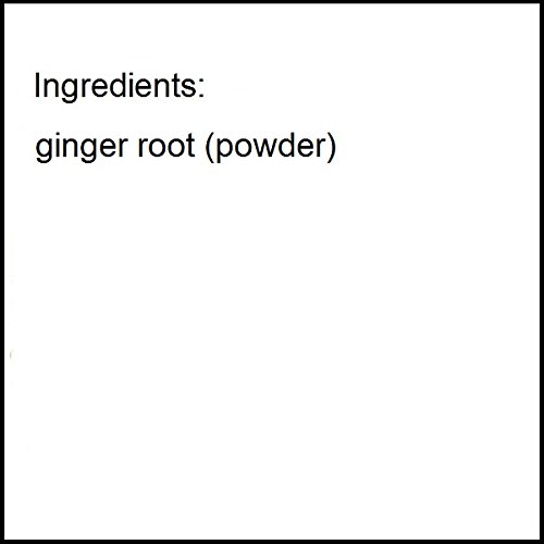 Envase frontal de polvo jengibre orgánico certificado kosher 4 oz