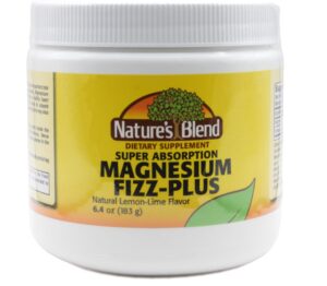 Version 1.0.0 Polvo Nature's Blend Magnesium Fizz-Plus sabor limón-lima 6.4 oz