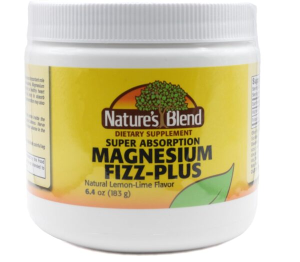 Version 1.0.0 Polvo Nature's Blend Magnesium Fizz-Plus sabor limón-lima 6.4 oz