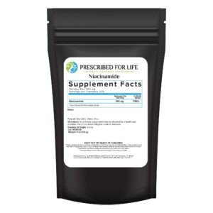 Polvo de niacinamida Prescribed For Life 113g suplemento vegano