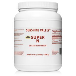 Polvo de niacinamida vitamina b3 natural Sunshine Valley 35 oz