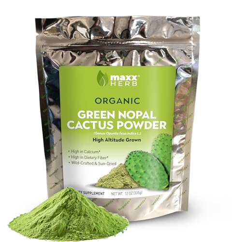 Polvo de nopal orgánico alto en fibra y calcio Maxx Herb