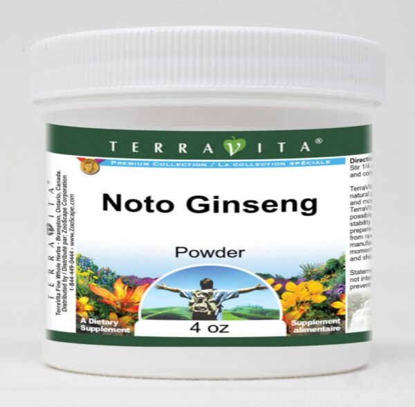 Polvo Noto Ginseng 4 oz TerraVita paquete de 3 para salud natural