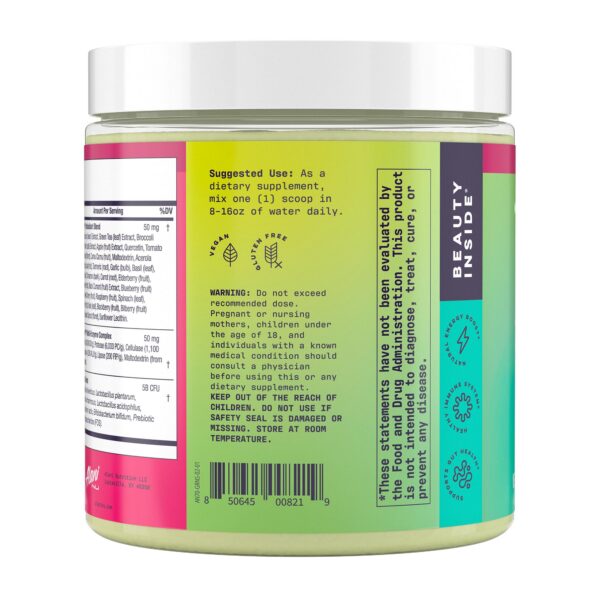 Polvo nutritivo Alani Nu Super Greens para batidos saludables