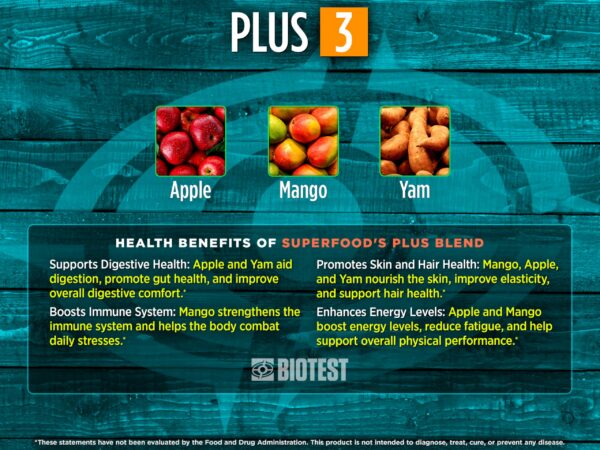 Polvo nutritivo con antioxidantes y vitaminas