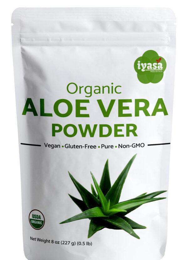 Paquete de Polvo Orgánico de Aloe Vera Iyasa Holistics