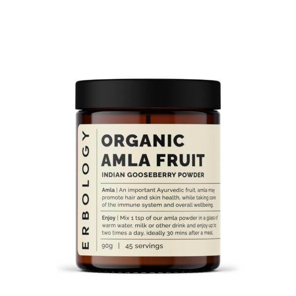 Polvo orgánico de amla Erbology 3.2 oz con 45 porciones