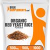Polvo orgánico arroz levadura roja BulkSupplements para corazón