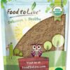 Polvo de psyllium orgánico Food to Live 8 oz fuente de fibra