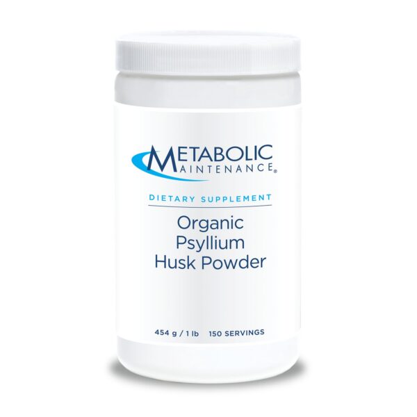 Polvo orgánico de cáscara de psyllium Metabolic Maintenance 1 libra