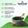 Polvo orgánico de chlorella Earth Circle con alta proteína