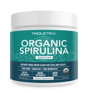 Version 1.0.0 Polvo orgánico espirulina Parry superalimento azul-verde 8 oz