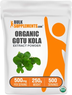 Version 1.0.0 Polvo orgánico extracto Gotu Kola BulkSupplements 250g