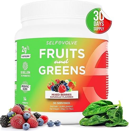 Version 1.0.0 Polvo orgánico frutas verduras probióticos 30 porciones