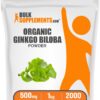Polvo orgánico de Ginkgo Biloba en envase BulkSupplements