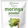 Version 1.0.0 Polvo orgánico hoja de moringa oleifera 2 libras saludable