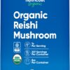 Polvo orgánico hongo reishi Nutricost 8oz envase