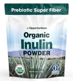 Polvo orgánico de inulina de agave azul para salud intestinal