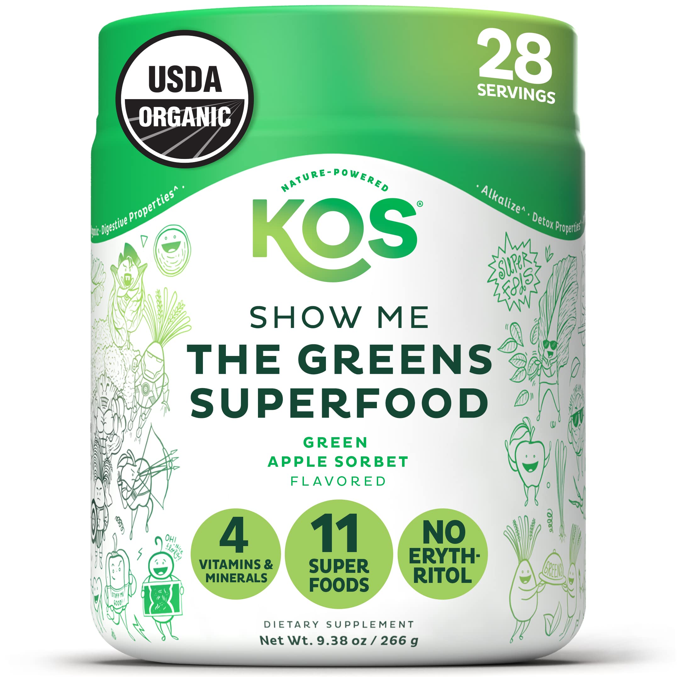 KOS Supergreens Powder