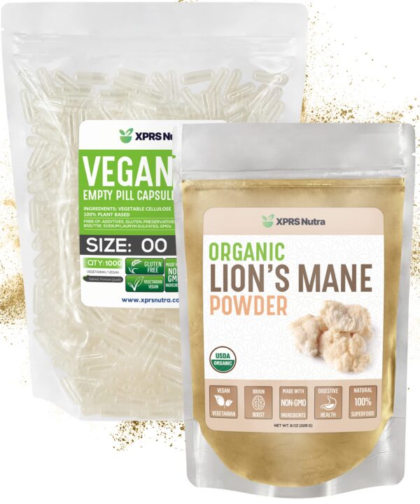 Version 1.0.0 Polvo orgánico de melena de león XPRS Nutra