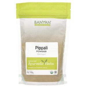Polvo orgánico de pippali Banyan Botanicals 1 libra