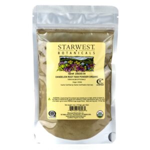 Polvo orgánico raíz diente de león Starwest Botanicals 4 oz