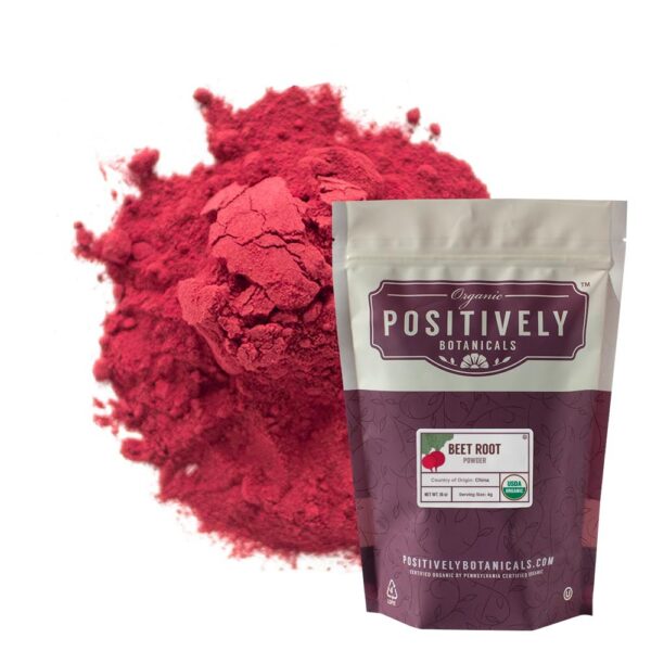 Version 1.0.0 Bolsa de polvo orgánico de raíz de remolacha Positively Botanicals
