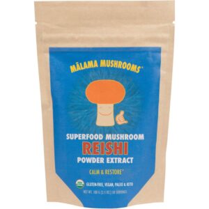 Polvo orgánico de reishi Malama extracto puro cuerpo fructífero