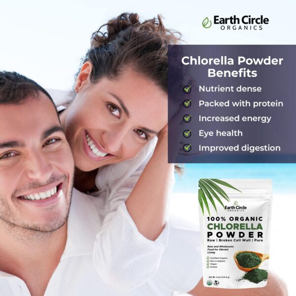 Polvo orgánico Spirulina de Earth Circle Organics