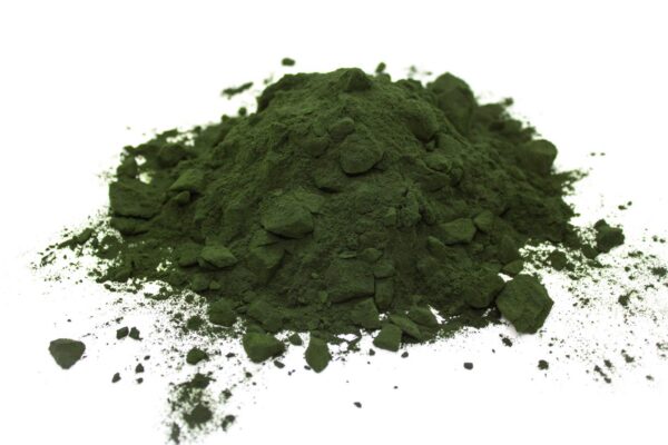 Polvo orgánico de spirulina verde 100g envase