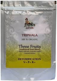 Polvo orgánico Triphala 250g mezcla tres frutas desintoxicación