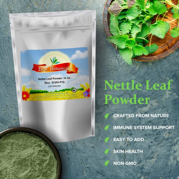 Version 1.0.0 Polvo de ortiga para cuidado de piel y productos naturales