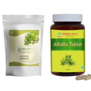 Version 1.0.0 Polvo y pastillas de alfalfa combo HERBAL HILLS