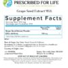 Polvo de piel de uva Prescribed For Life 1 kg natural