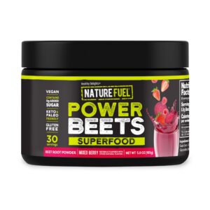 Polvo Power Beets Healthy Delights envase rojo frutos rojos